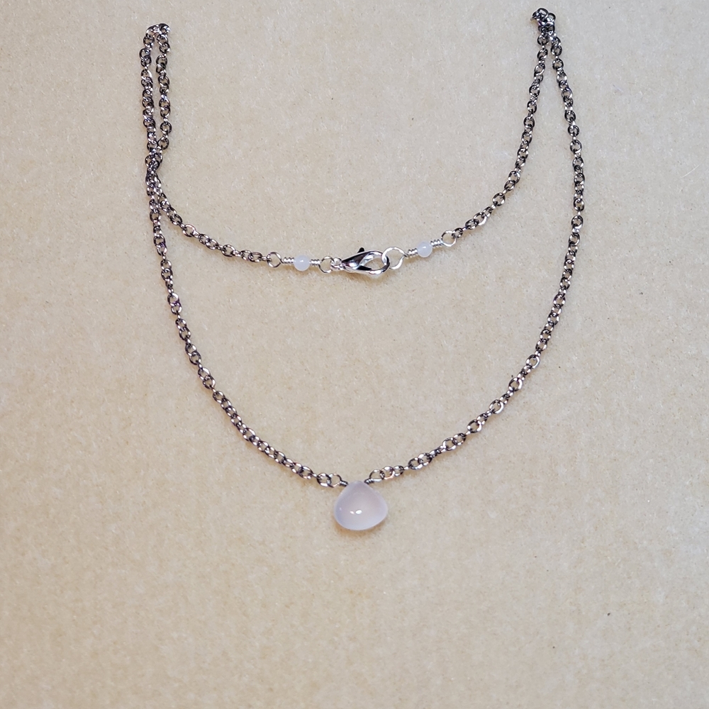 Rose quartz necklace